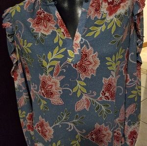 LOFT FLORAL BLOUSE